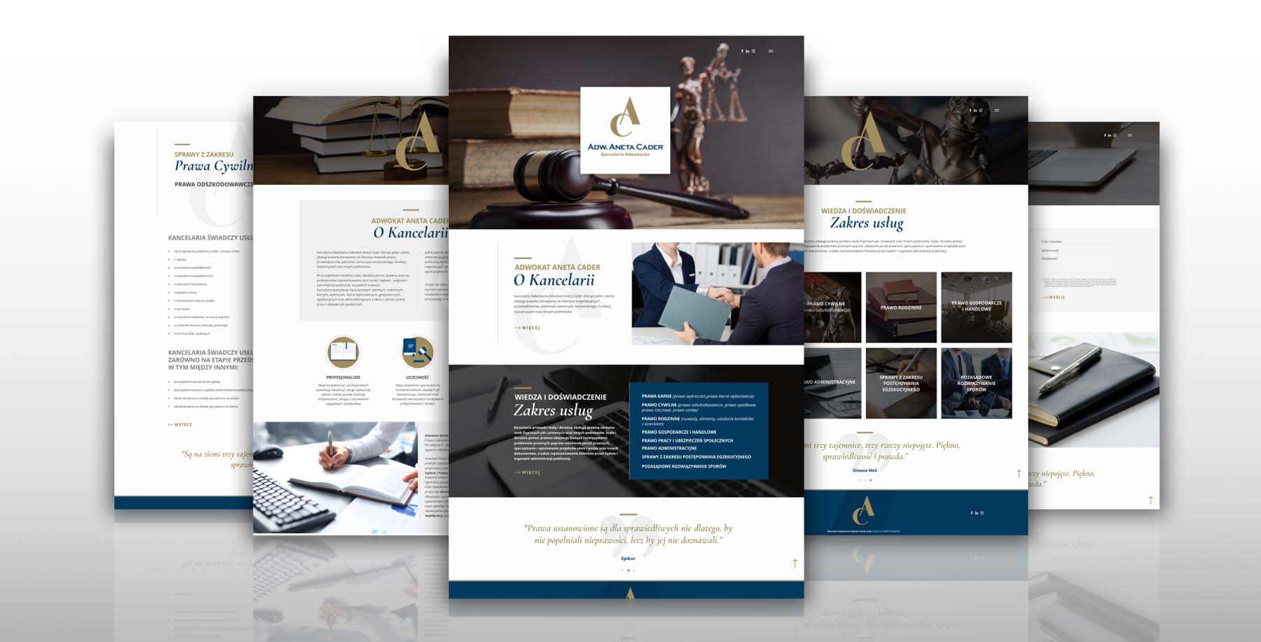 Kancelaria Adwokacka Adwokat Aneta Cader, Wild Head Studio, strona internetowa