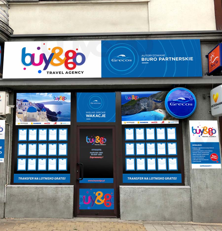 Grecos Holiday, Wild Head Studio, branding outdoor