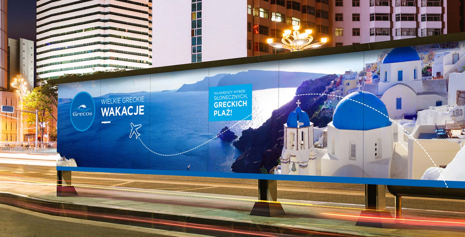 Grecos Holiday, Wild Head Studio, branding outdoor