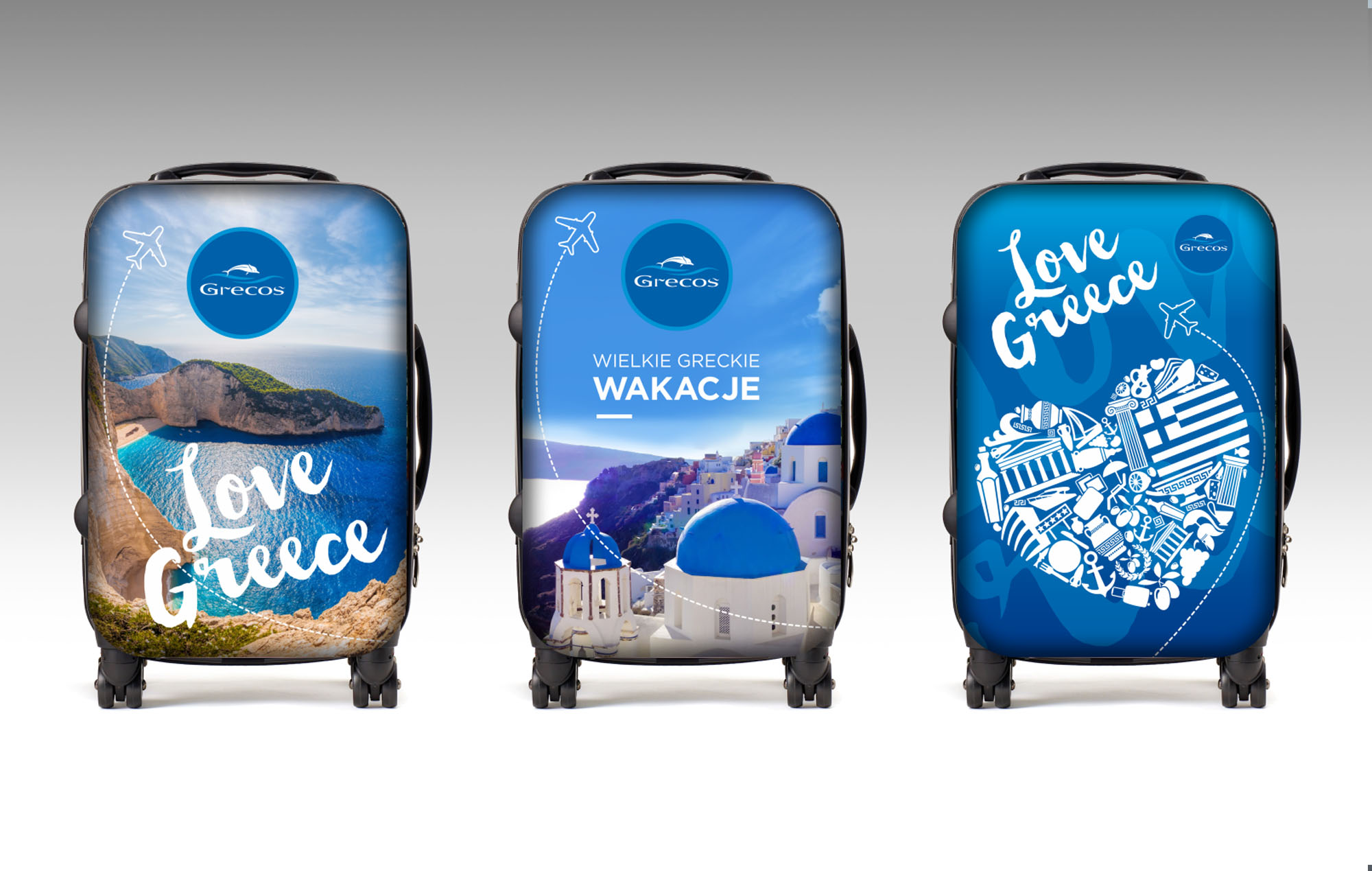 Grecos Holiday, Wild Head Studio, walizki