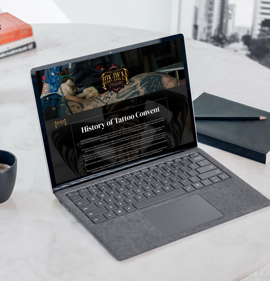 InkDen Tattoo Studio, Wild Head Studio, strona internetowa