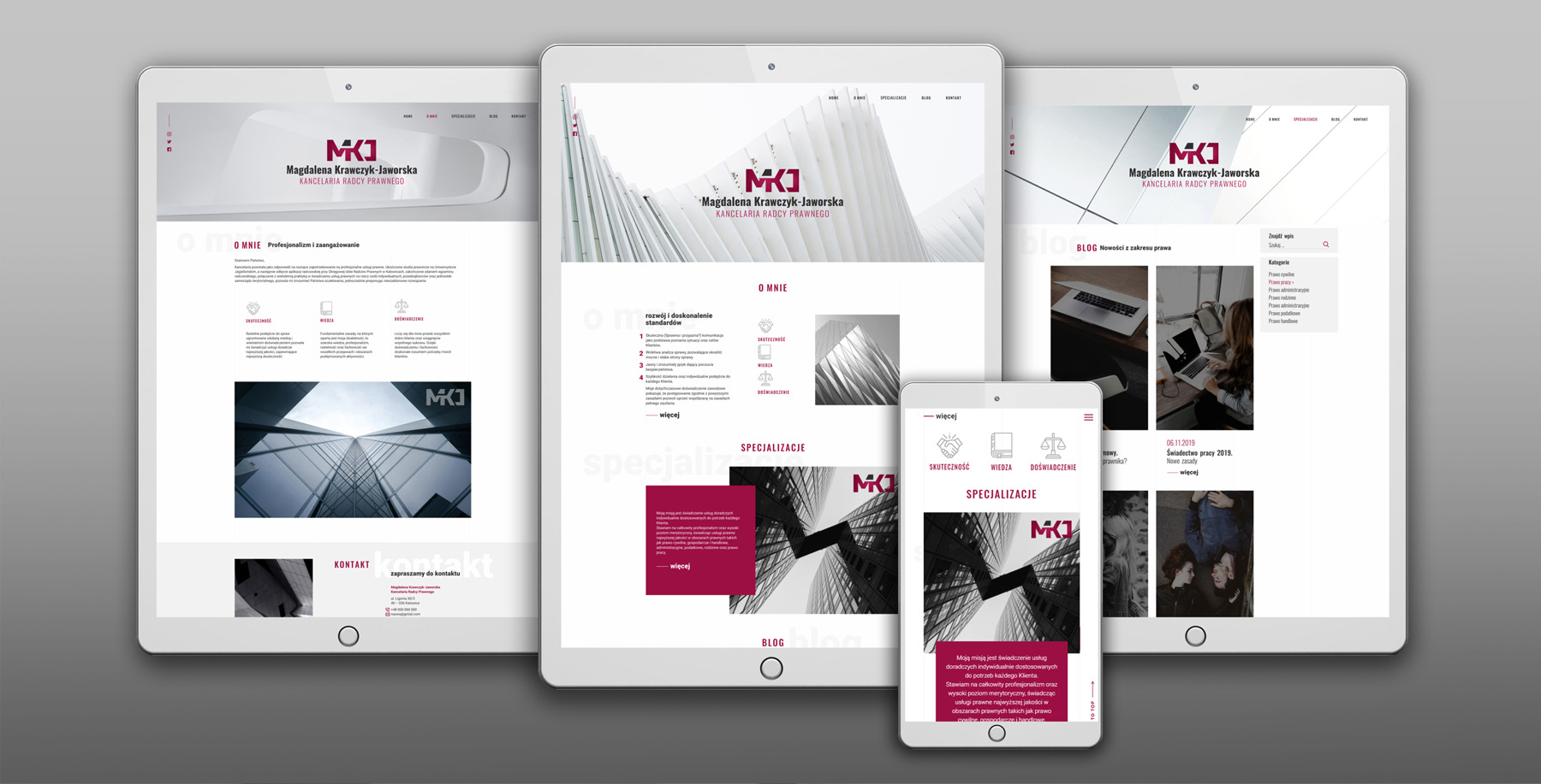 Kancelaria Radcy Prawnego Magdalena Krawczyk-Jaworska, Wild Head Studio, strona internetowa