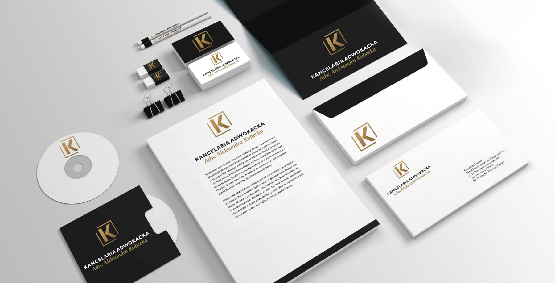 Kancelaria Adwokacka Adwokat Aleksandra Kubecka, Wild Head Studio, identyfikacja wizualna