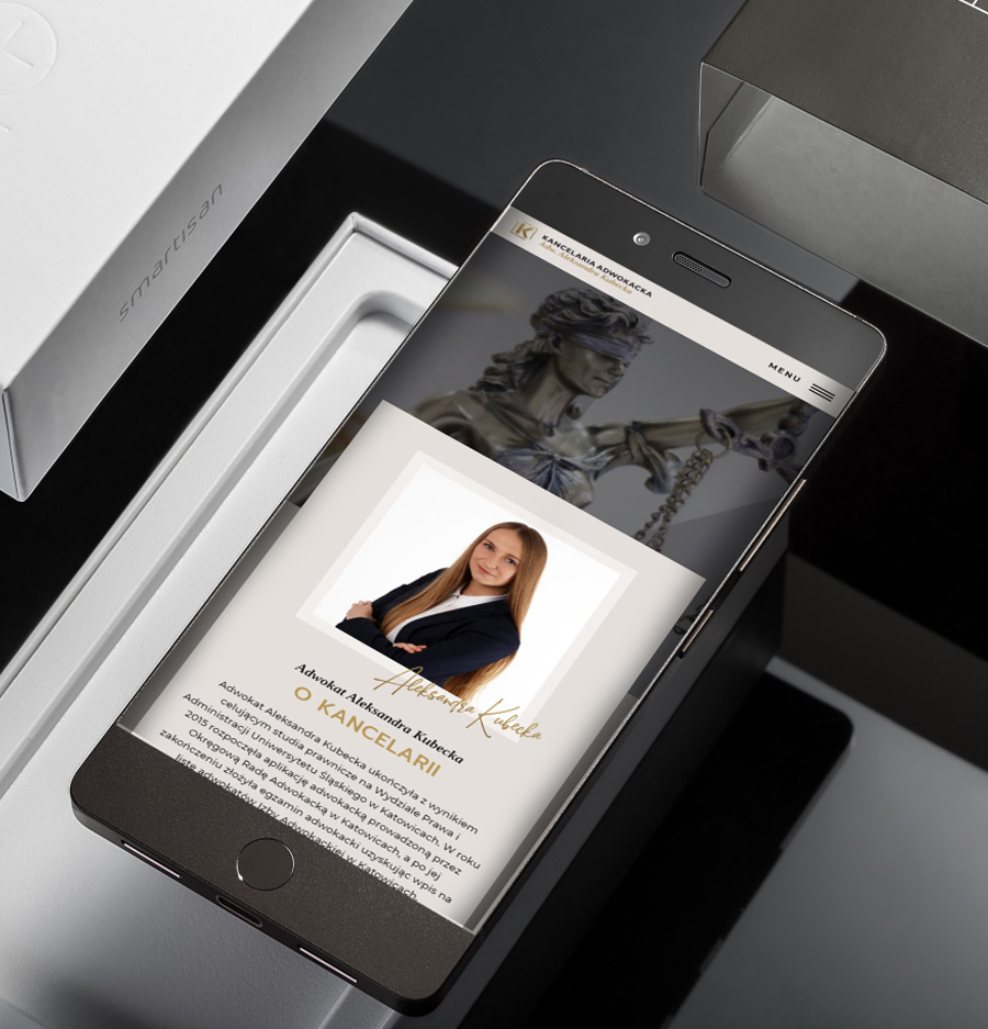 Kancelaria Adwokacka Adwokat Aleksandra Kubecka, Wild Head Studio, strona internetowa