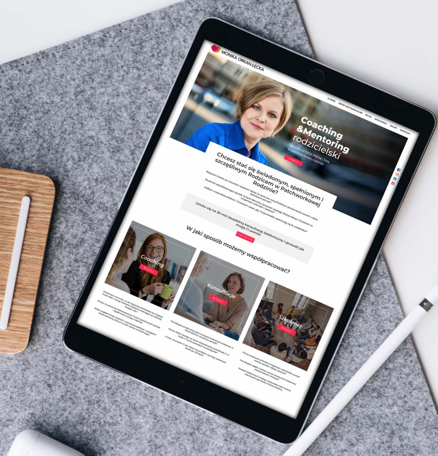 Monika Orkan-Łęcka, Wild Head Studio, strona internetowa