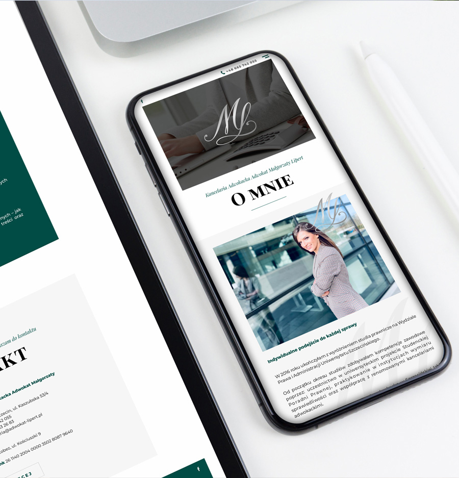 Kancelaria Adwokacka Adwokat Małgorzata Lipert, Wild Head Studio, strona internetowa