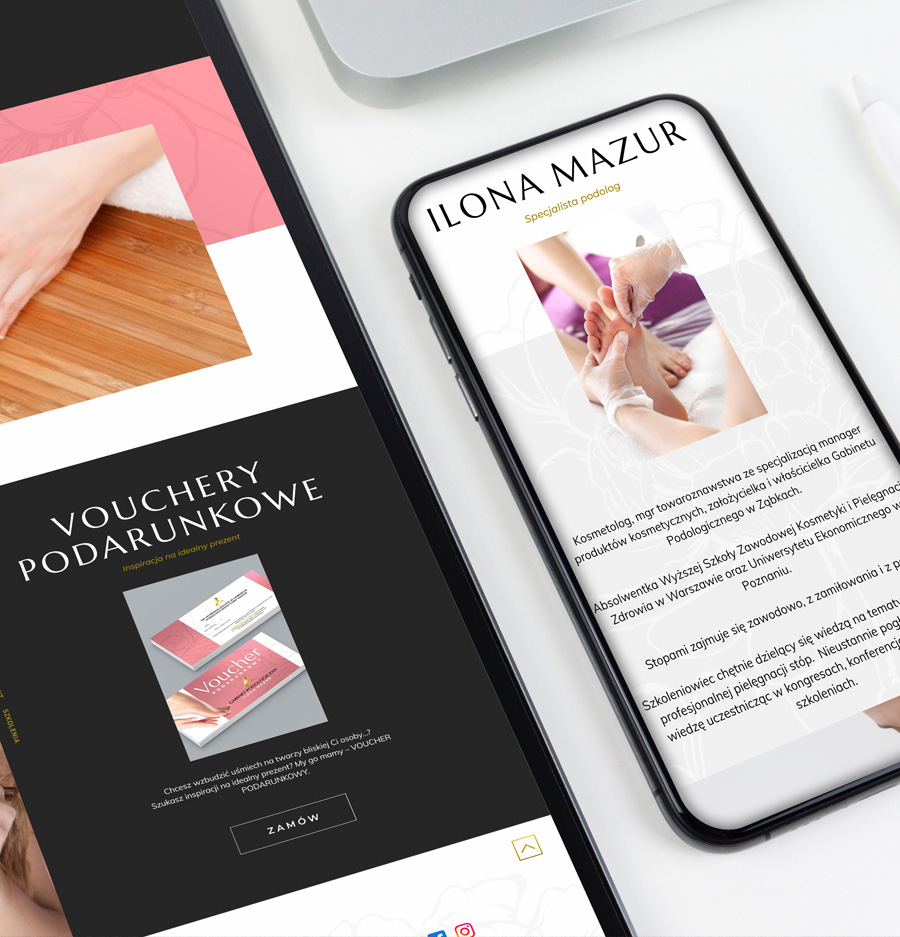 Gabinet Podologiczny Ilona Mazur, Wild Head Studio, strona internetowa