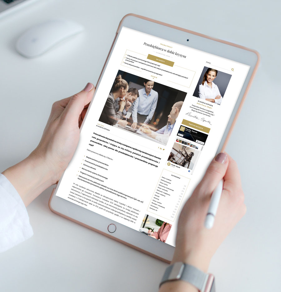 Prawnik po sąsiedzku, Wild Head Studio, strona internetowa