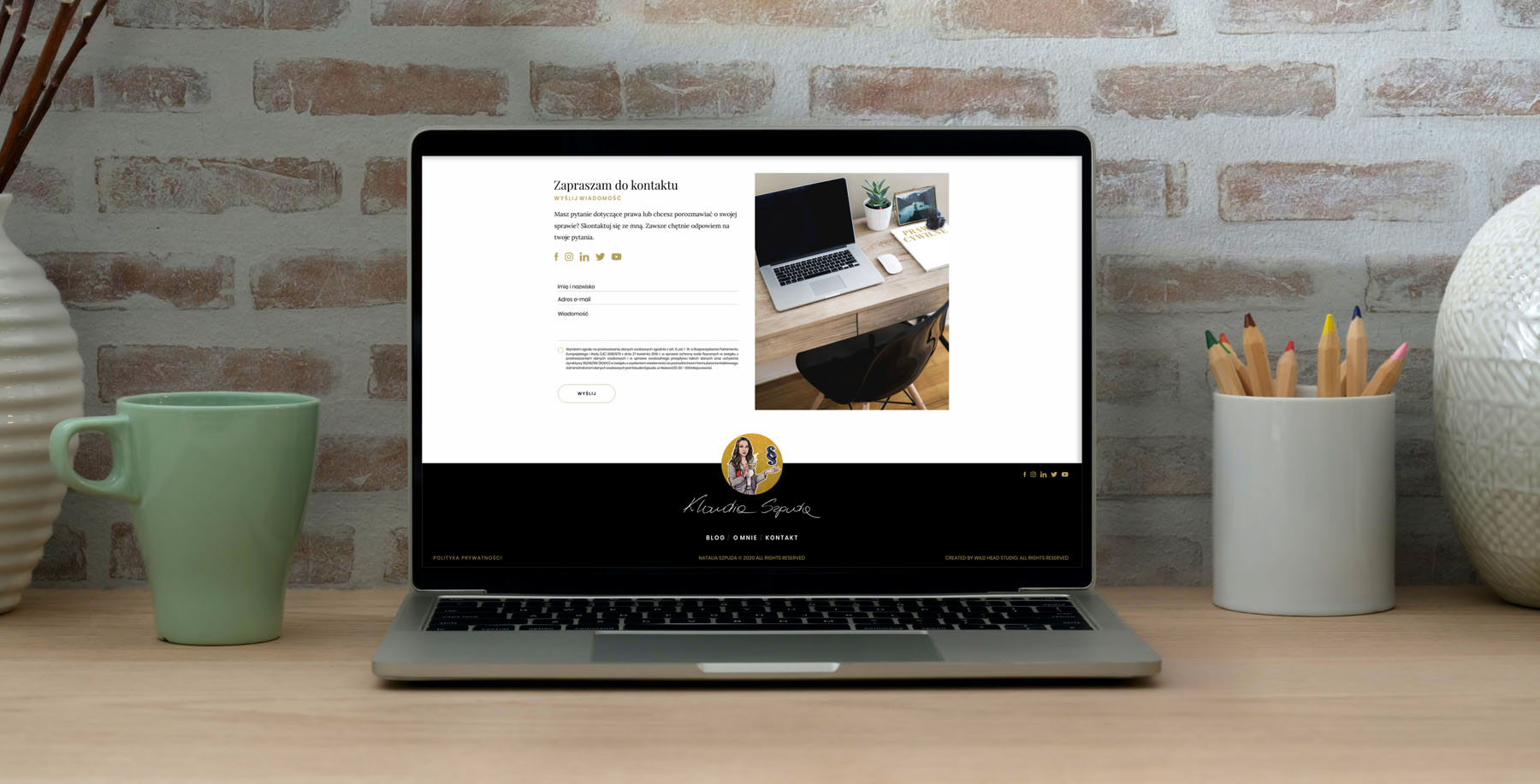 Prawnik po sąsiedzku, Wild Head Studio, strona internetowa