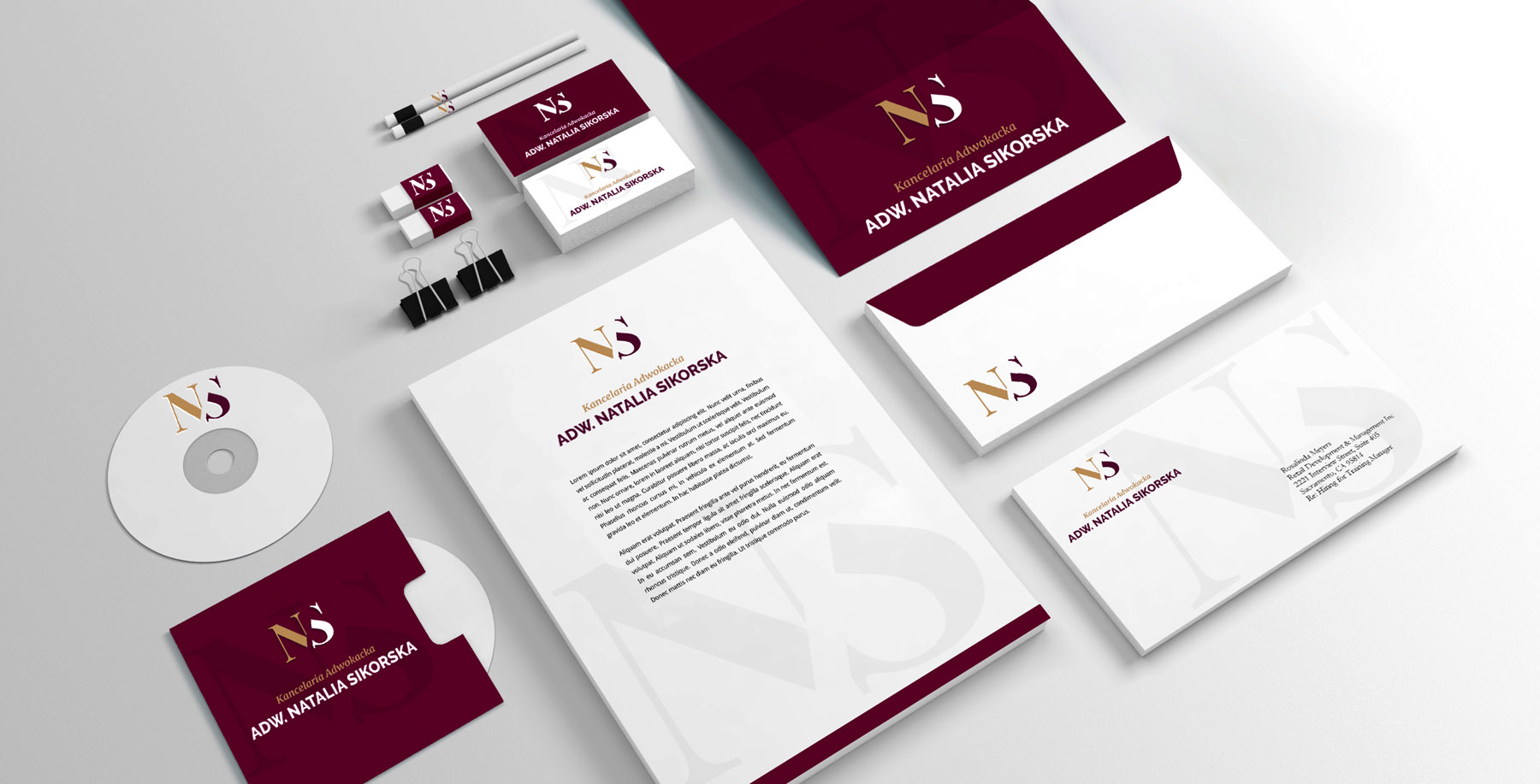 Kancelaria Adwokacka Adwokat Natalia Sikorska, Wild Head Studio, identyfikacja wizualna