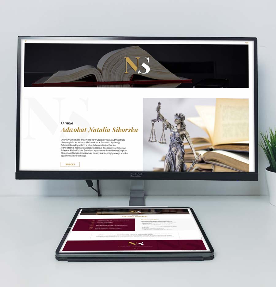 Kancelaria Adwokacka Adwokat Natalia Sikorska, Wild Head Studio, strona internetowa